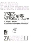 Copertina  DIZION.DI FALSE ANALOGIE E AMBIG.AFFINITA' ING/ITA