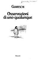 Copertina  OSSERVAZIONI DI UNO QUALUNQUE