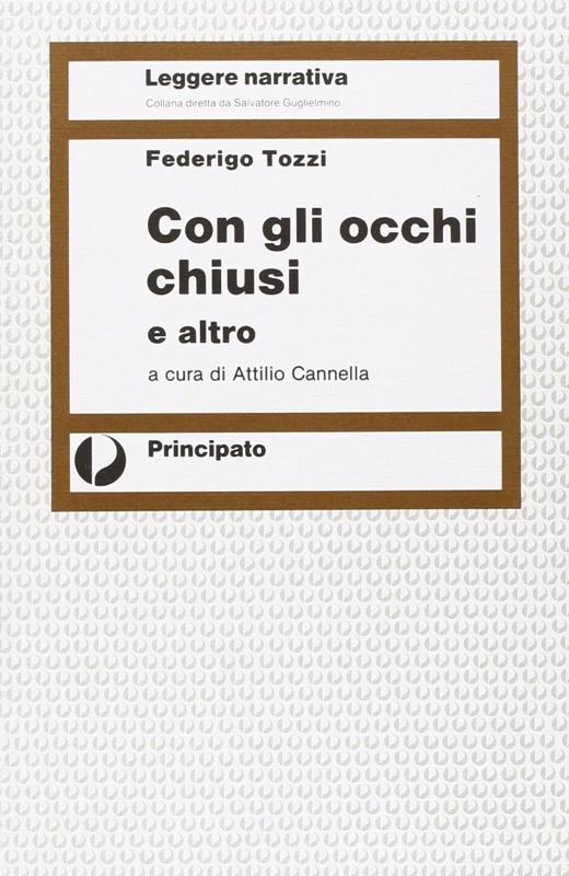 Copertina  CON GLI OCCHI CHIUSI E L'ALTRO  CON SCHEDE DI LAVORO