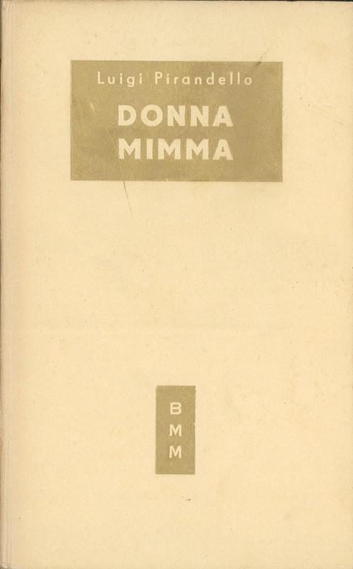 Copertina  DONNA MIMMA